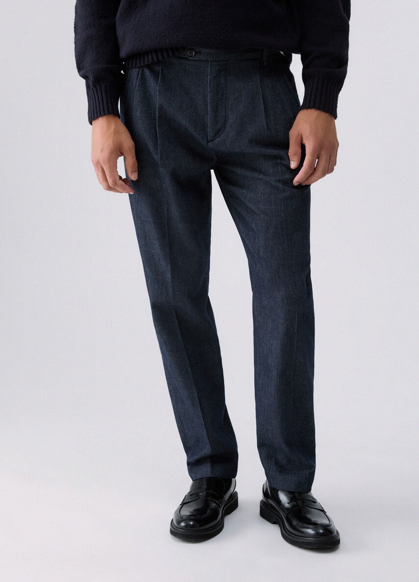 JEANS RELAXED IN MISTO LANA