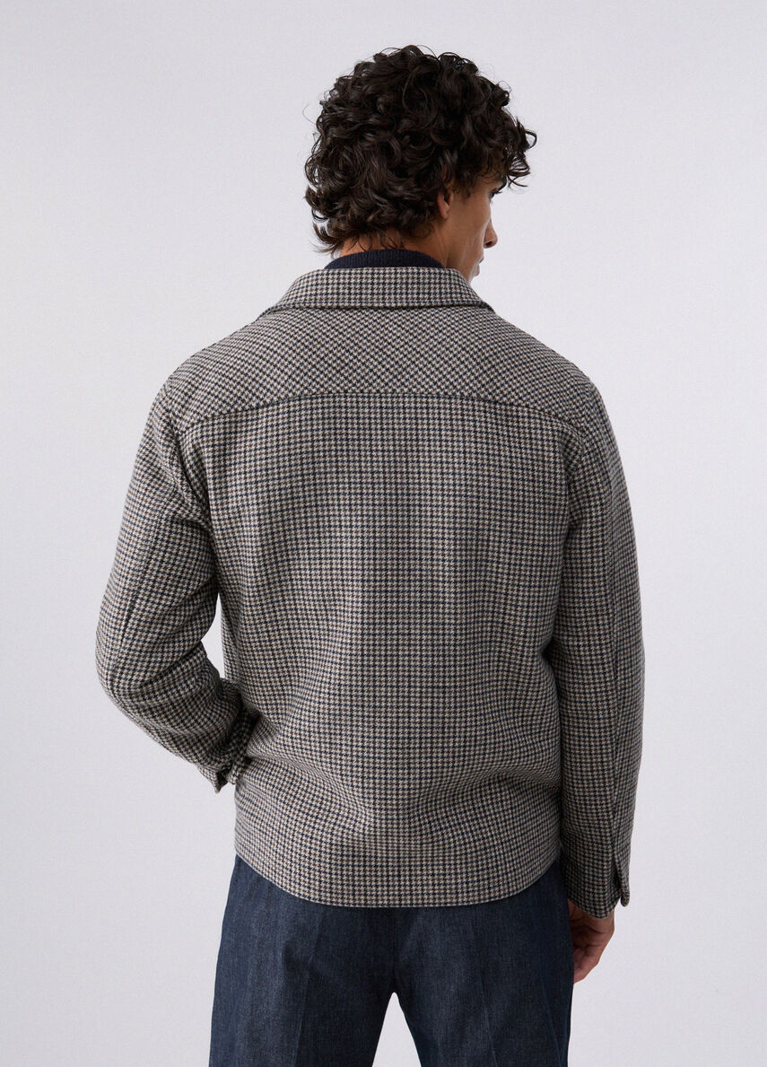 GIACCA OVERSHIRT IN PIED DE POULE
