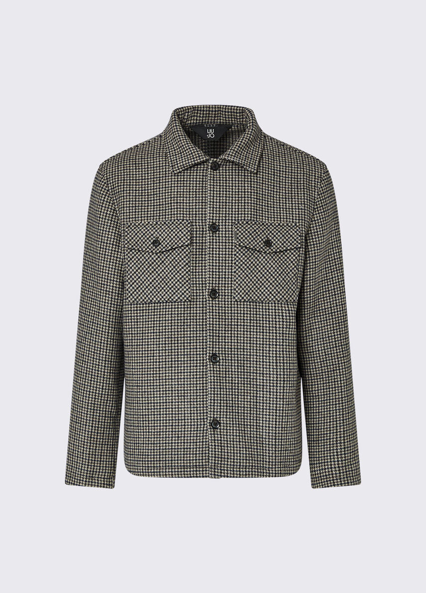 GIACCA OVERSHIRT IN PIED DE POULE