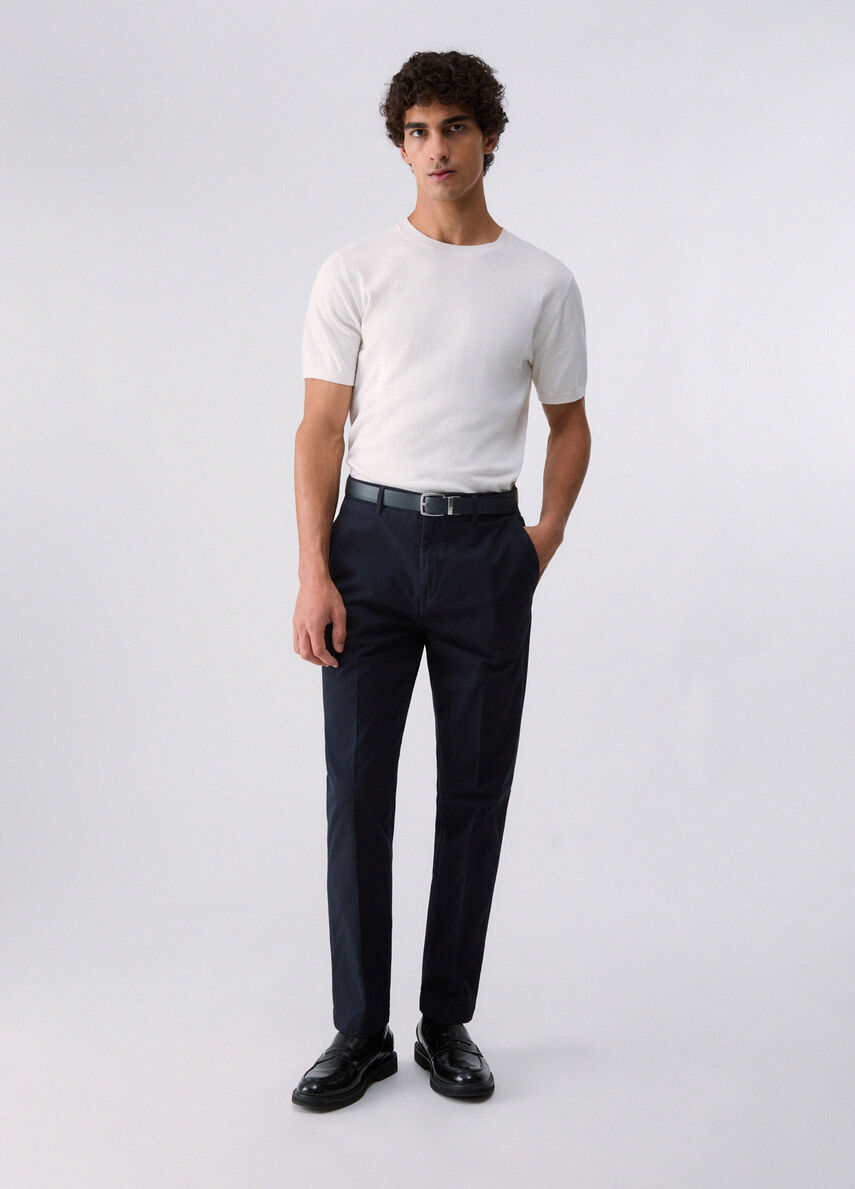 T-SHIRT IN COTONE E SETA