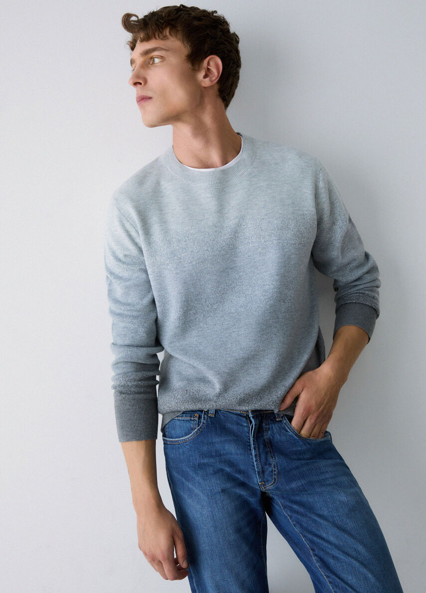 MAGLIA DÉGRADÉ IN MISTO LANA