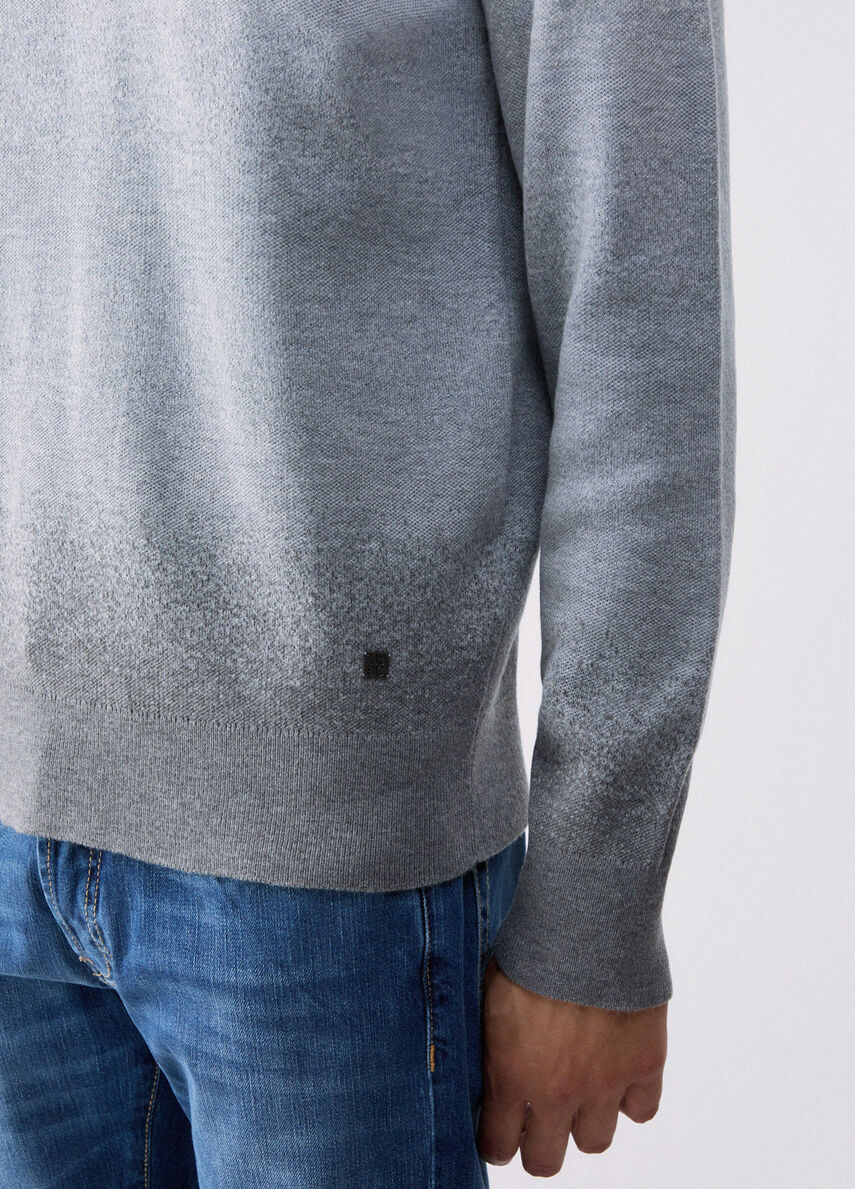 MAGLIA DÉGRADÉ IN MISTO LANA