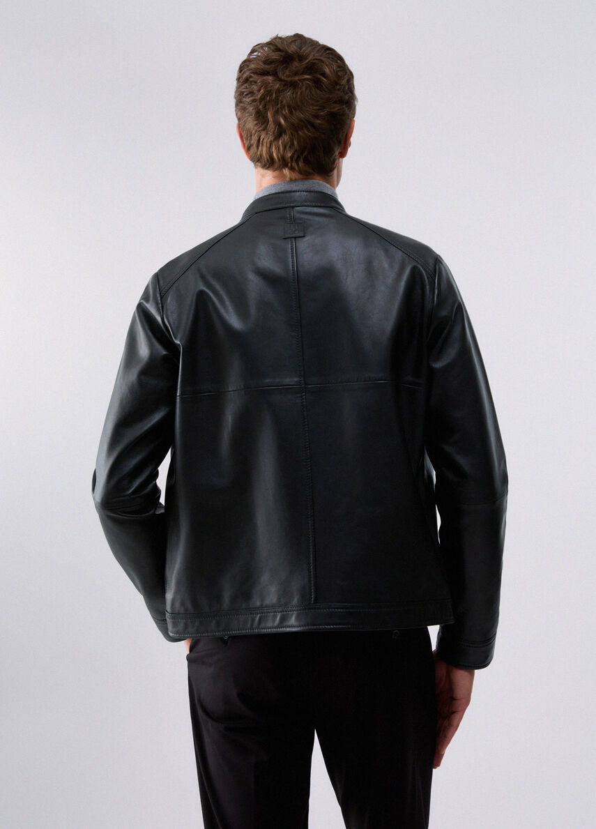 GIUBBOTTO BIKER IN PELLE