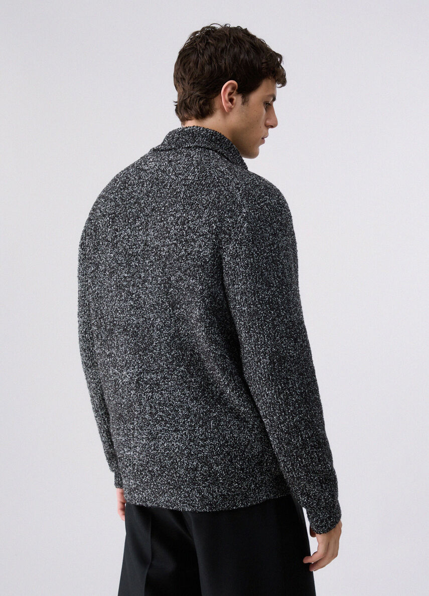 MAGLIA IN BOUCLÉ CON ZIP