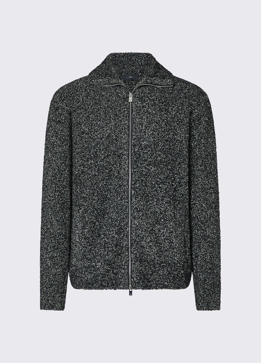 MAGLIA IN BOUCLÉ CON ZIP