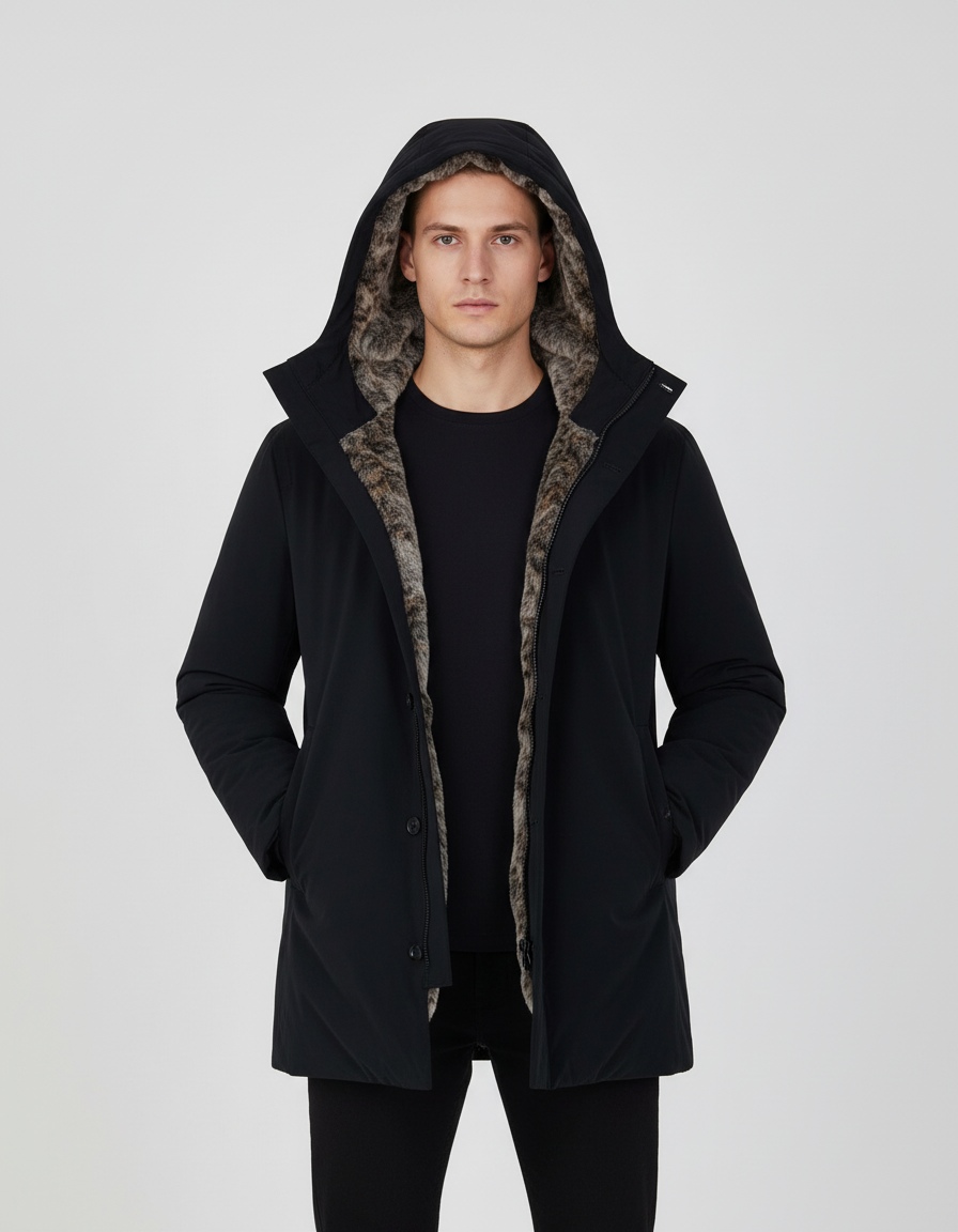 Giubbotto Uomo Suns Gransasso Fur Dark Blue