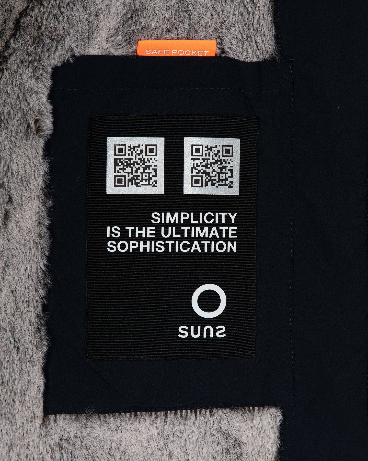 Suns Gransasso Fur Men's Jacket Black