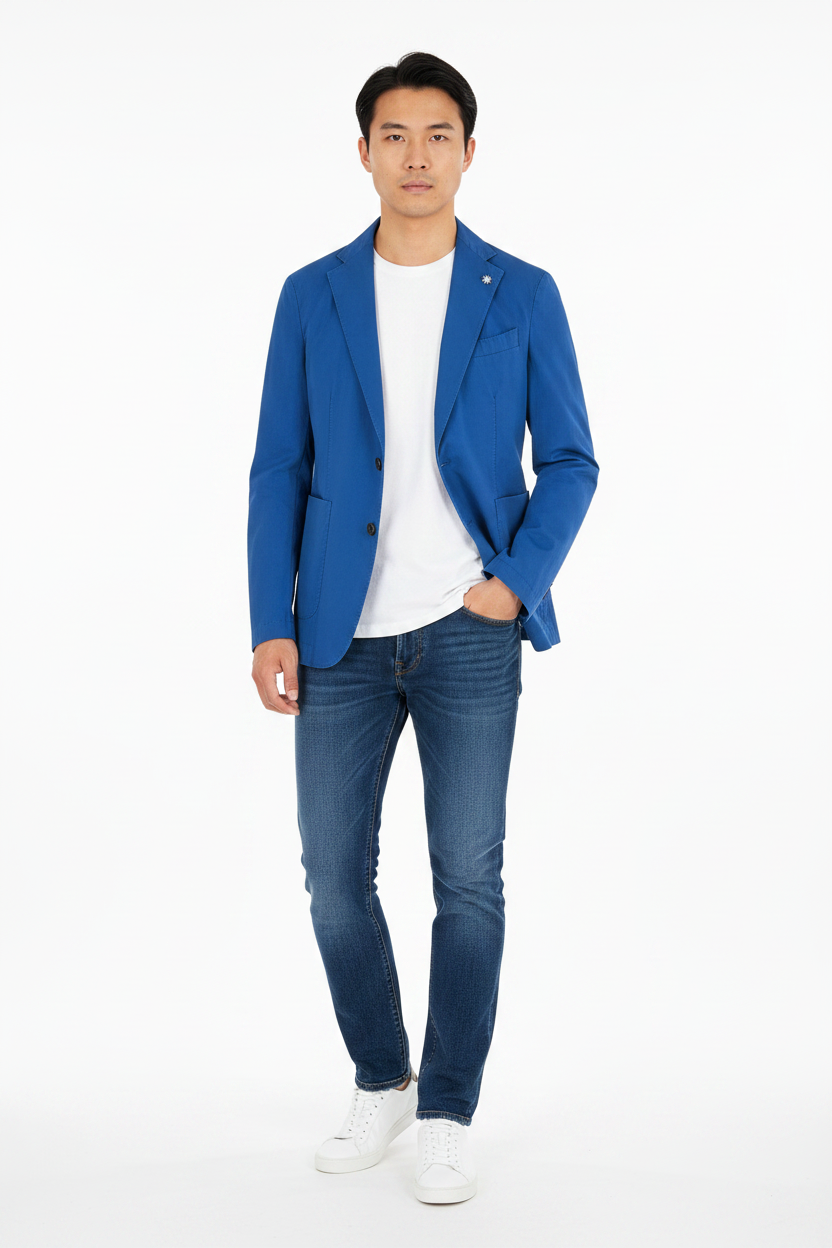 Giacca blu mare