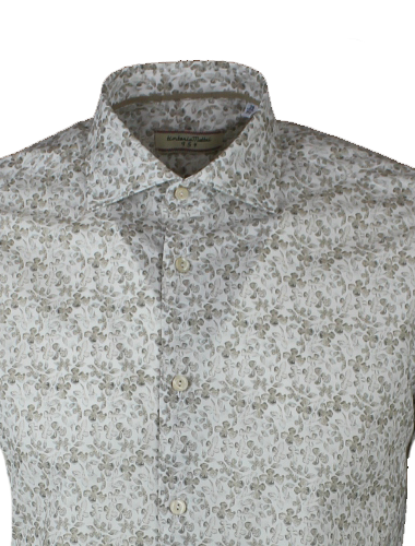 Camicia  stampa floreal beige