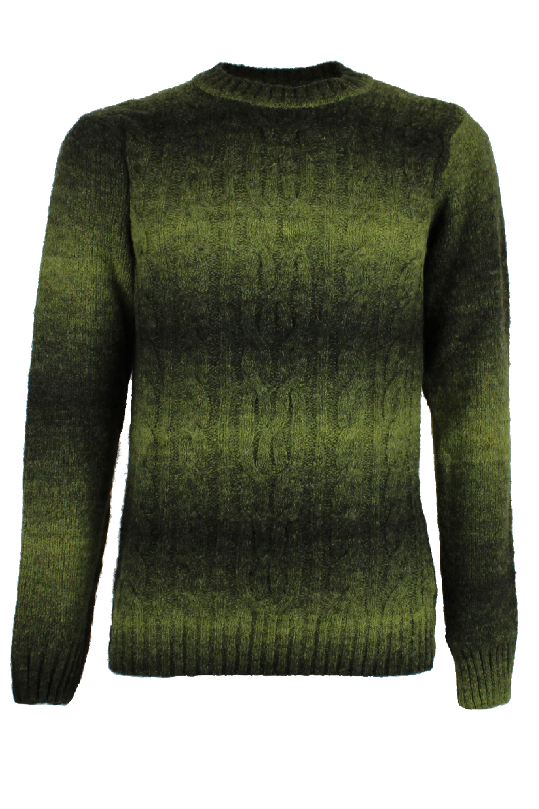 Shaded crew neck sweater