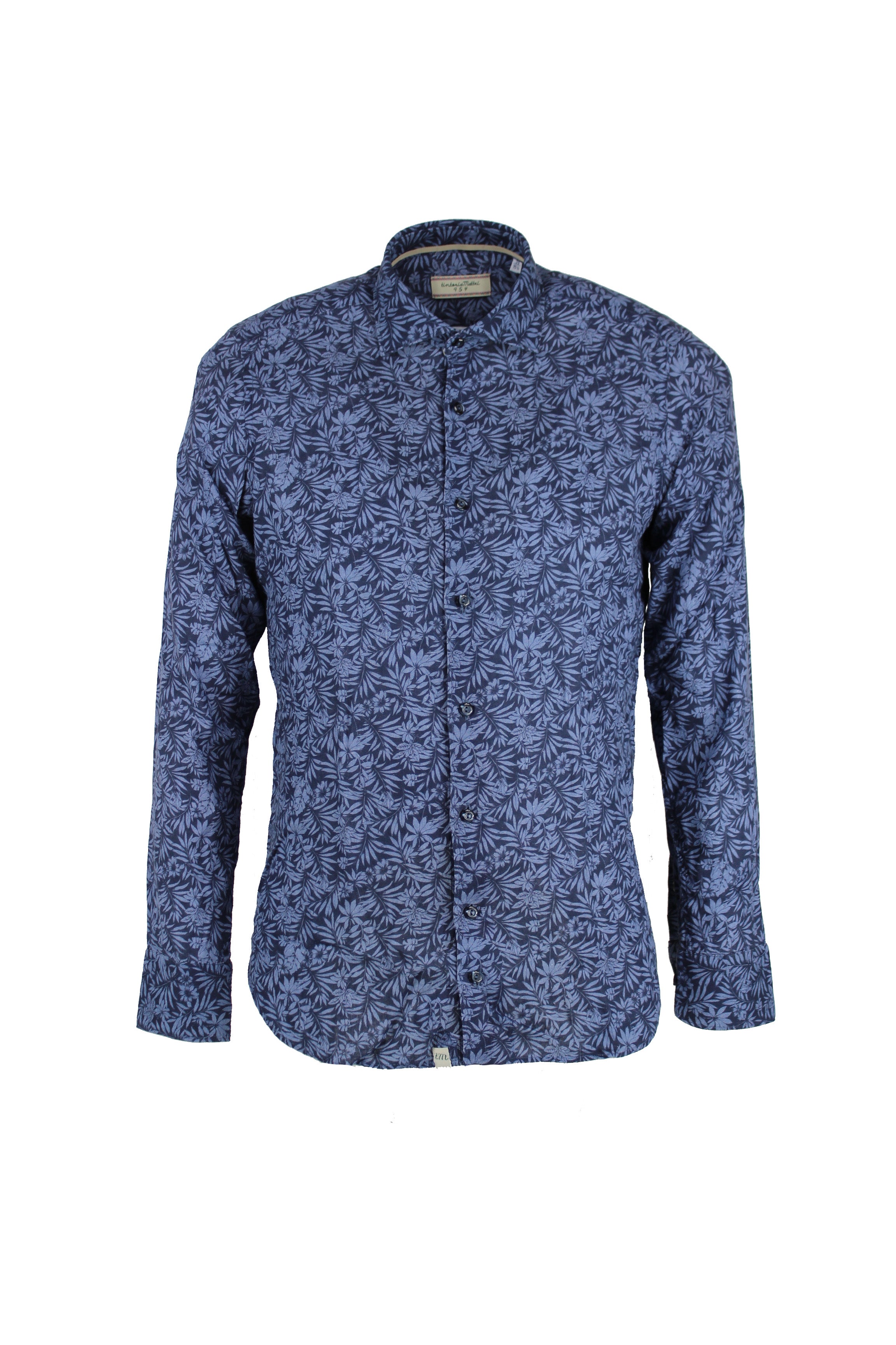 Camicia Mistolino Fantasia Flower Tintoria Mattei