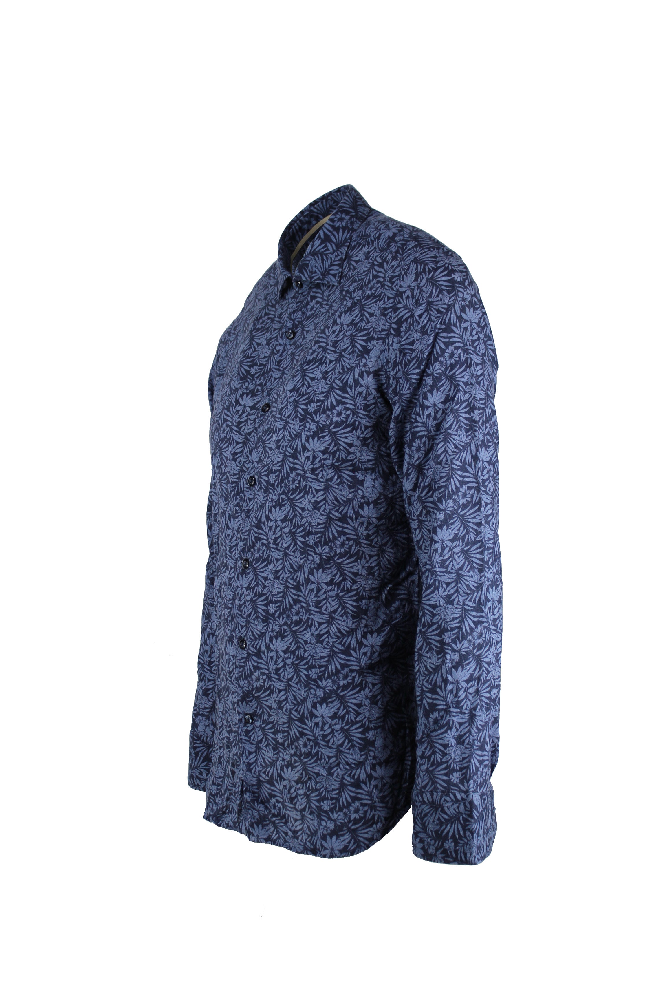 Camicia Mistolino Fantasia Flower Tintoria Mattei