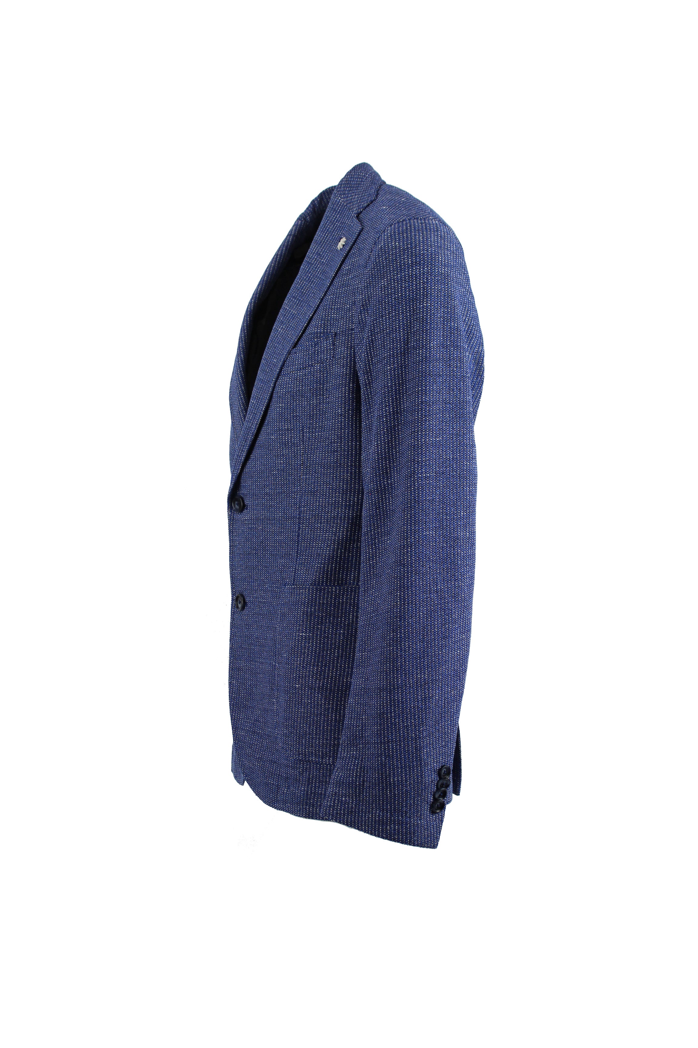 Giacca slim fit in Jersey Microfantasia