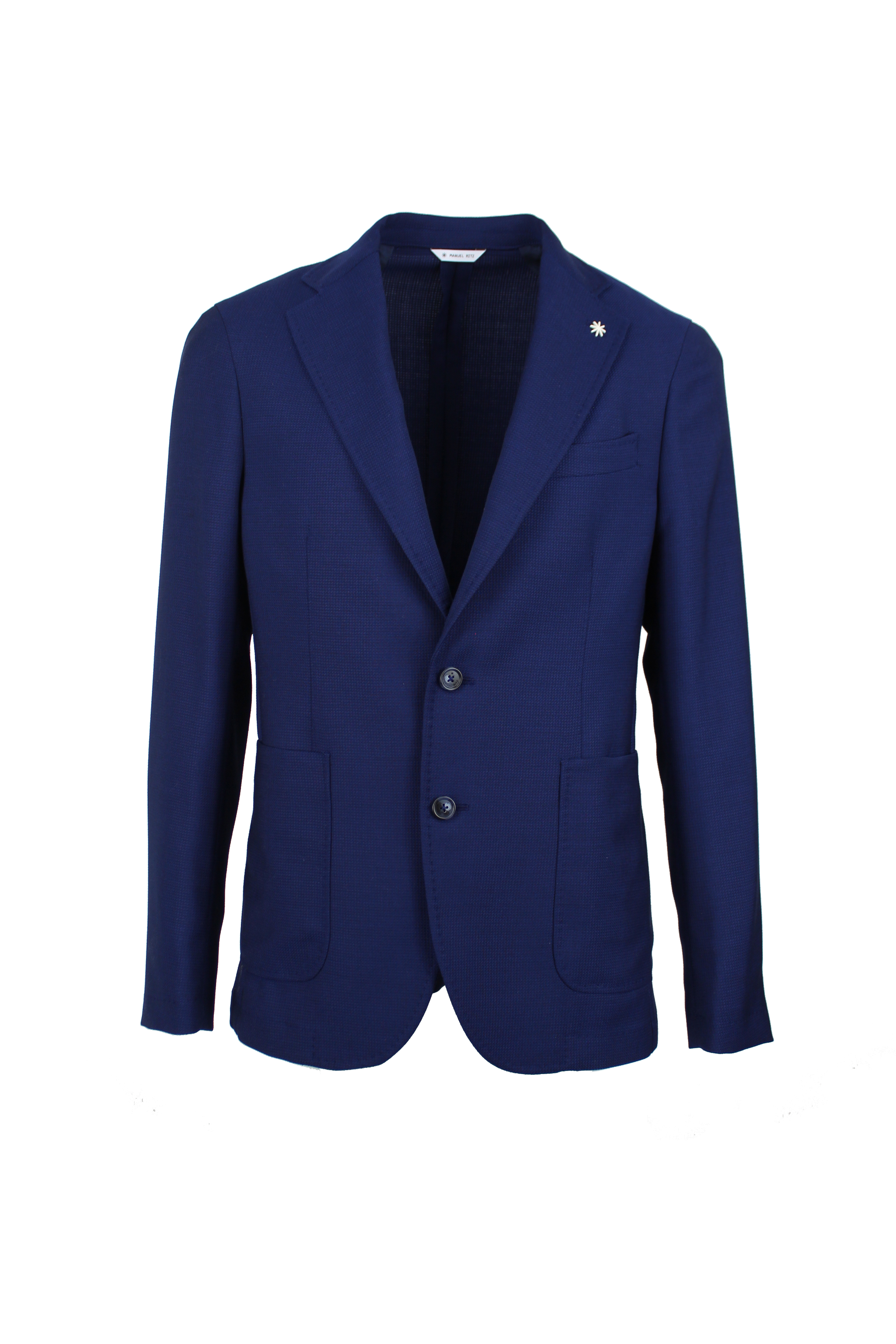 Giacca Sfoderata in Tela di Lana Jacquard