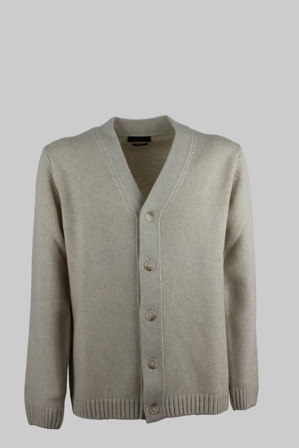 Cardigan bottoni beige