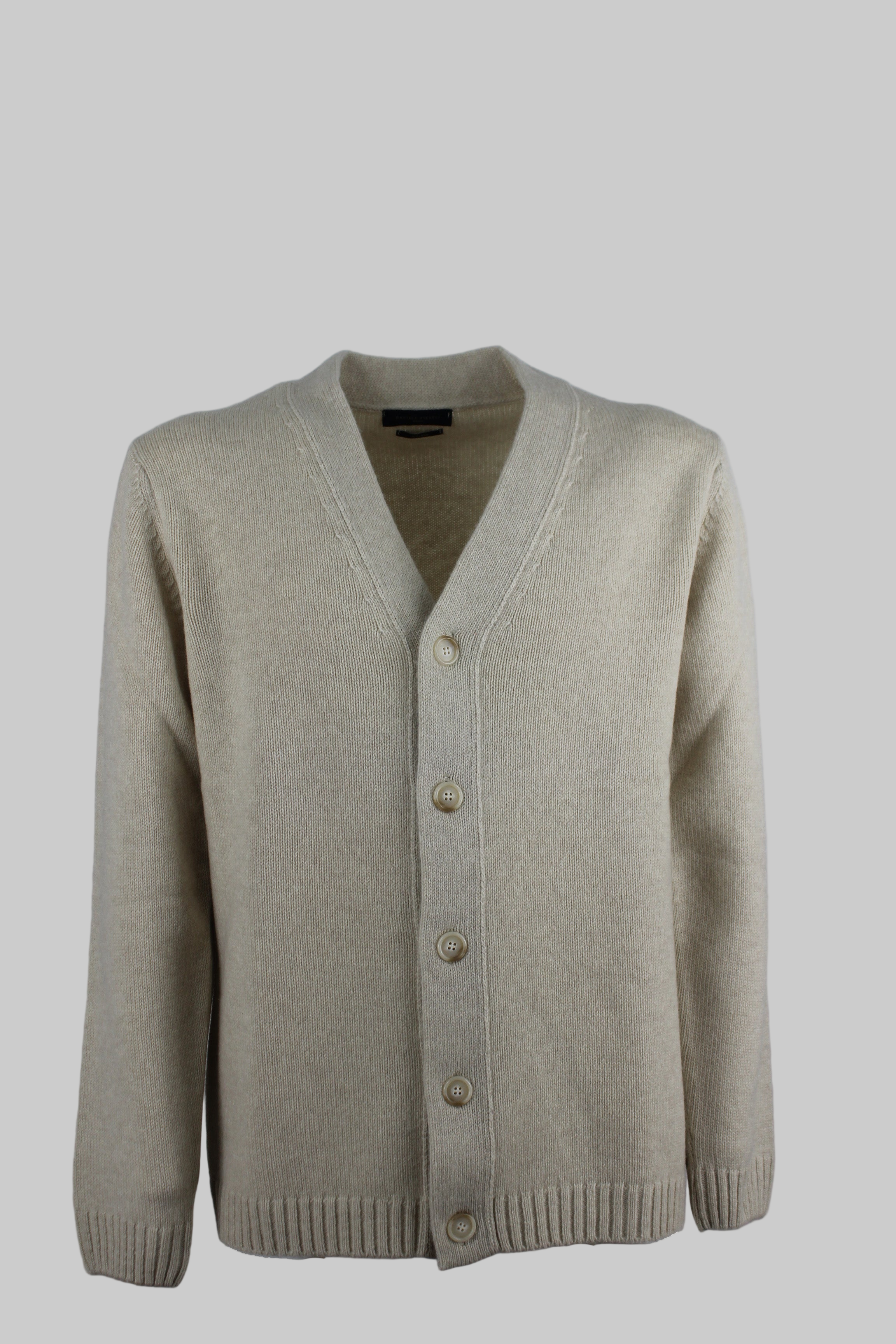 Cardigan bottoni beige