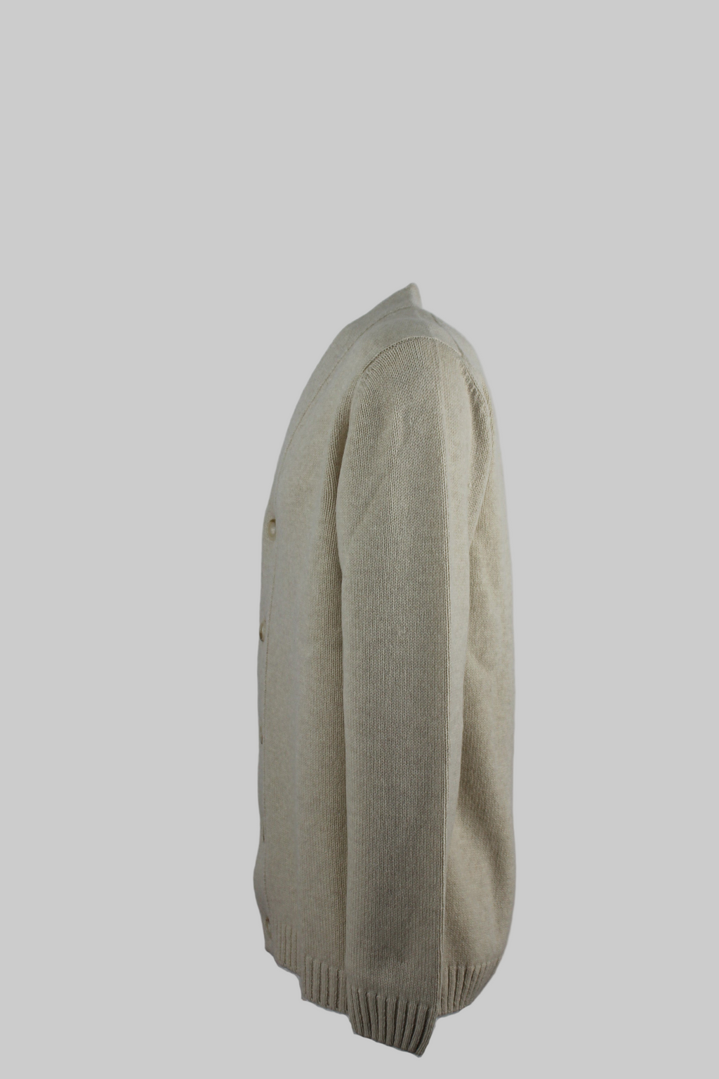 Cardigan bottoni beige