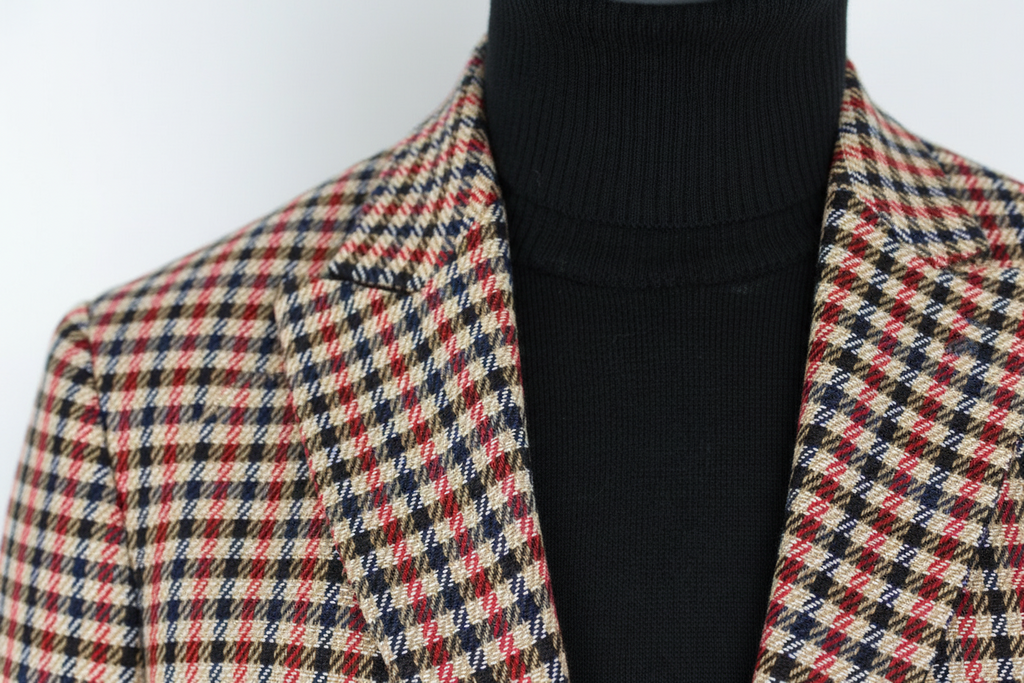 Microcheck jacket