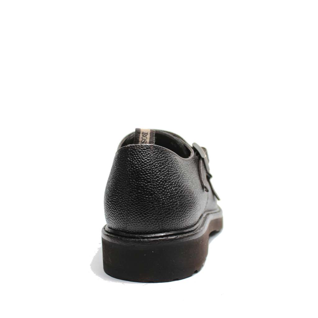 Scarpa pelle martellata doppia fibbia