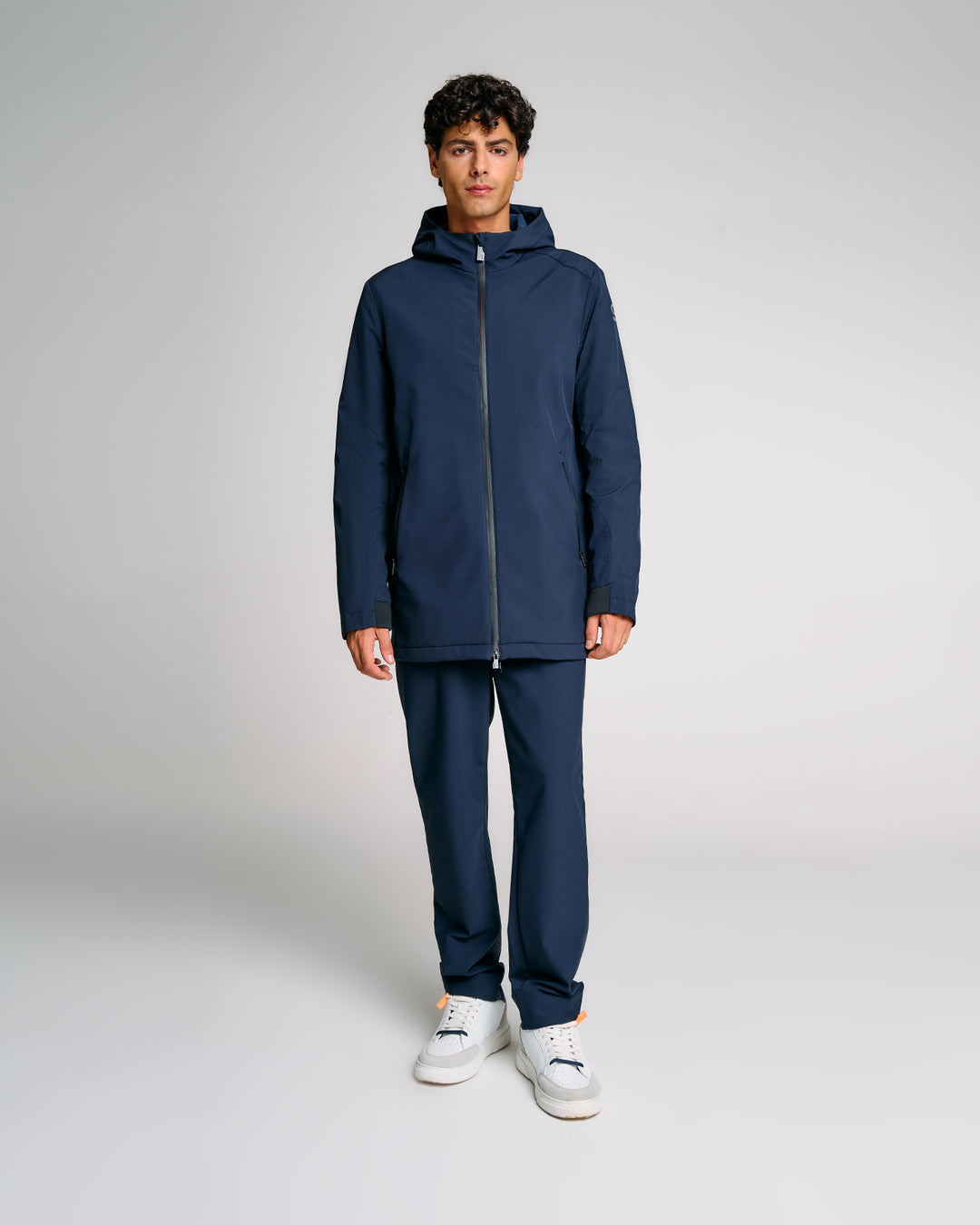 GIUBBOTTO UOMO SUNS NOMENTANO MICRO CON CAPPUCCIO blu