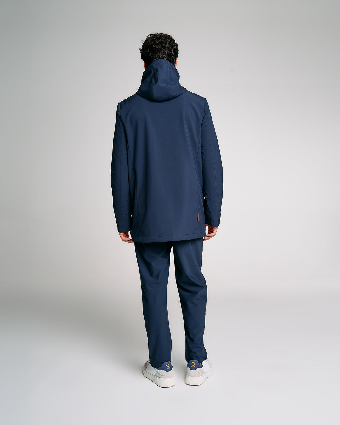 GIUBBOTTO UOMO SUNS NOMENTANO MICRO CON CAPPUCCIO blu