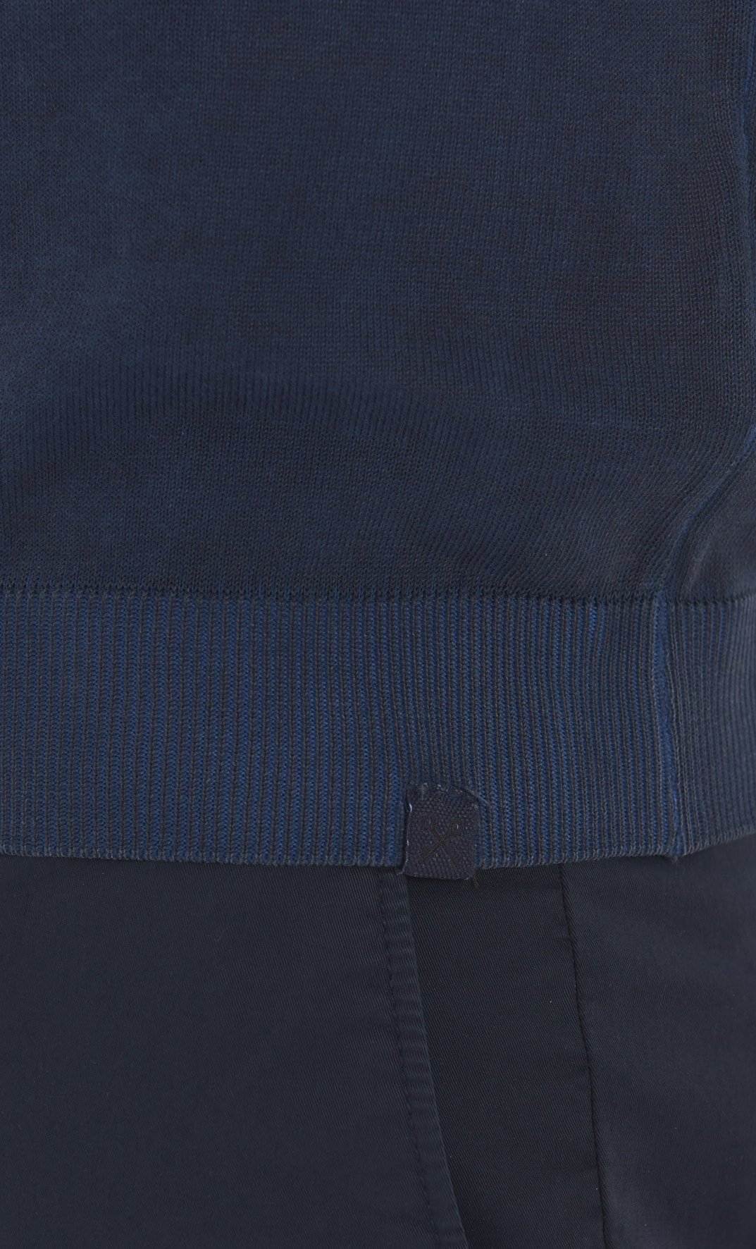 Girocollo Tintura a Freddo Filo Cotone blu