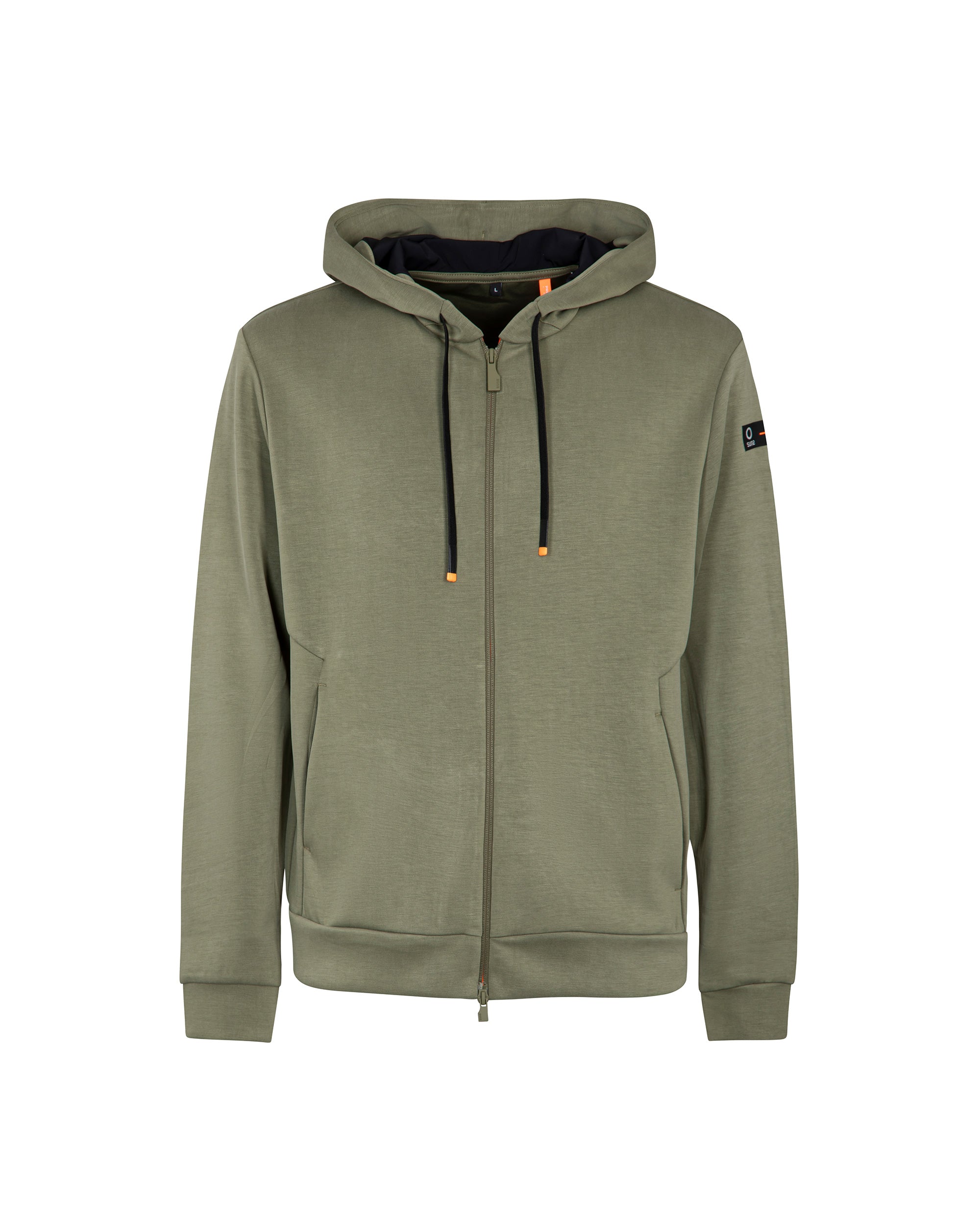 Felpa uomo Suns Boards Marzio Lux con zip e cappuccio verde