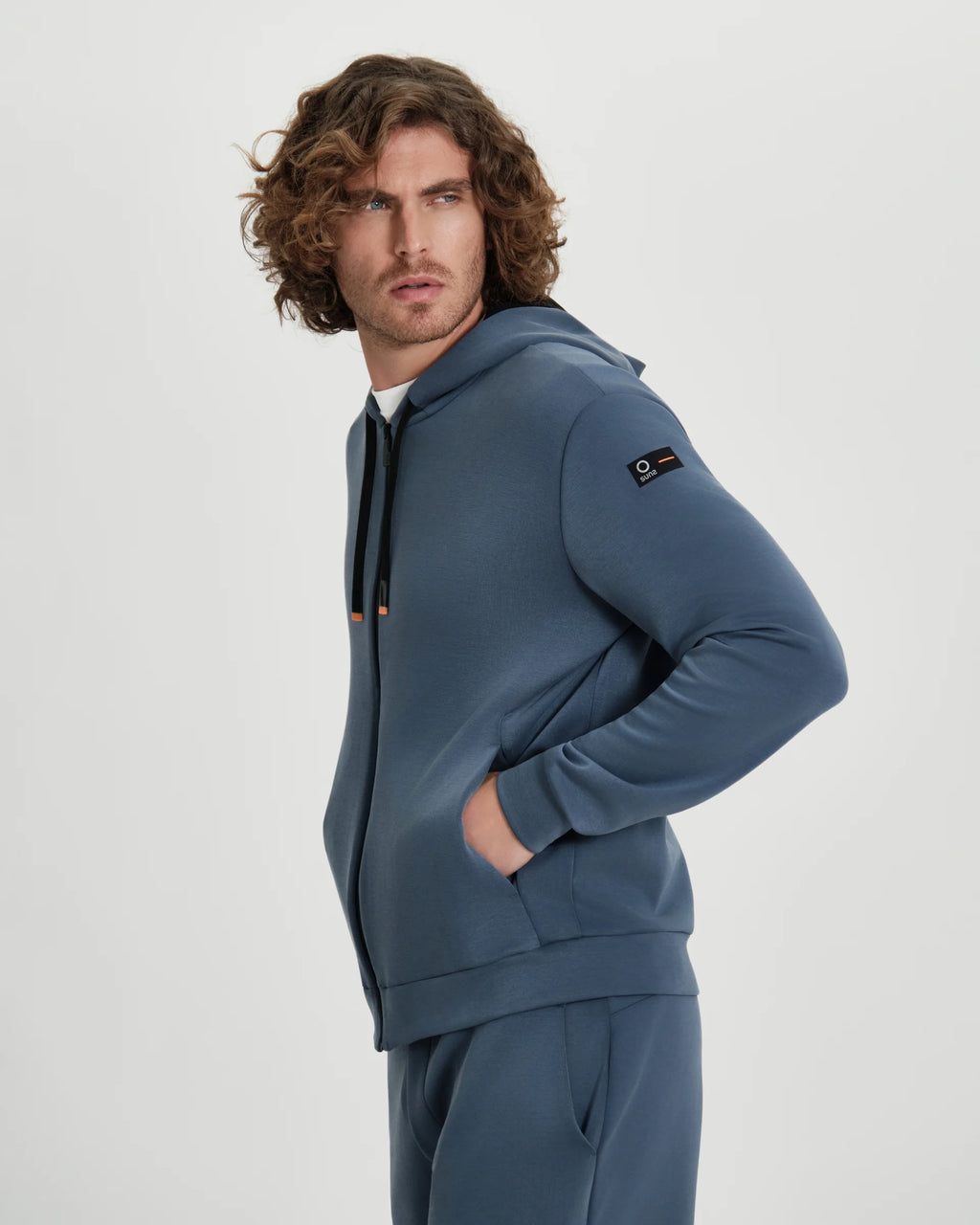 Felpa uomo Suns Boards Marzio Lux con zip e cappuccio