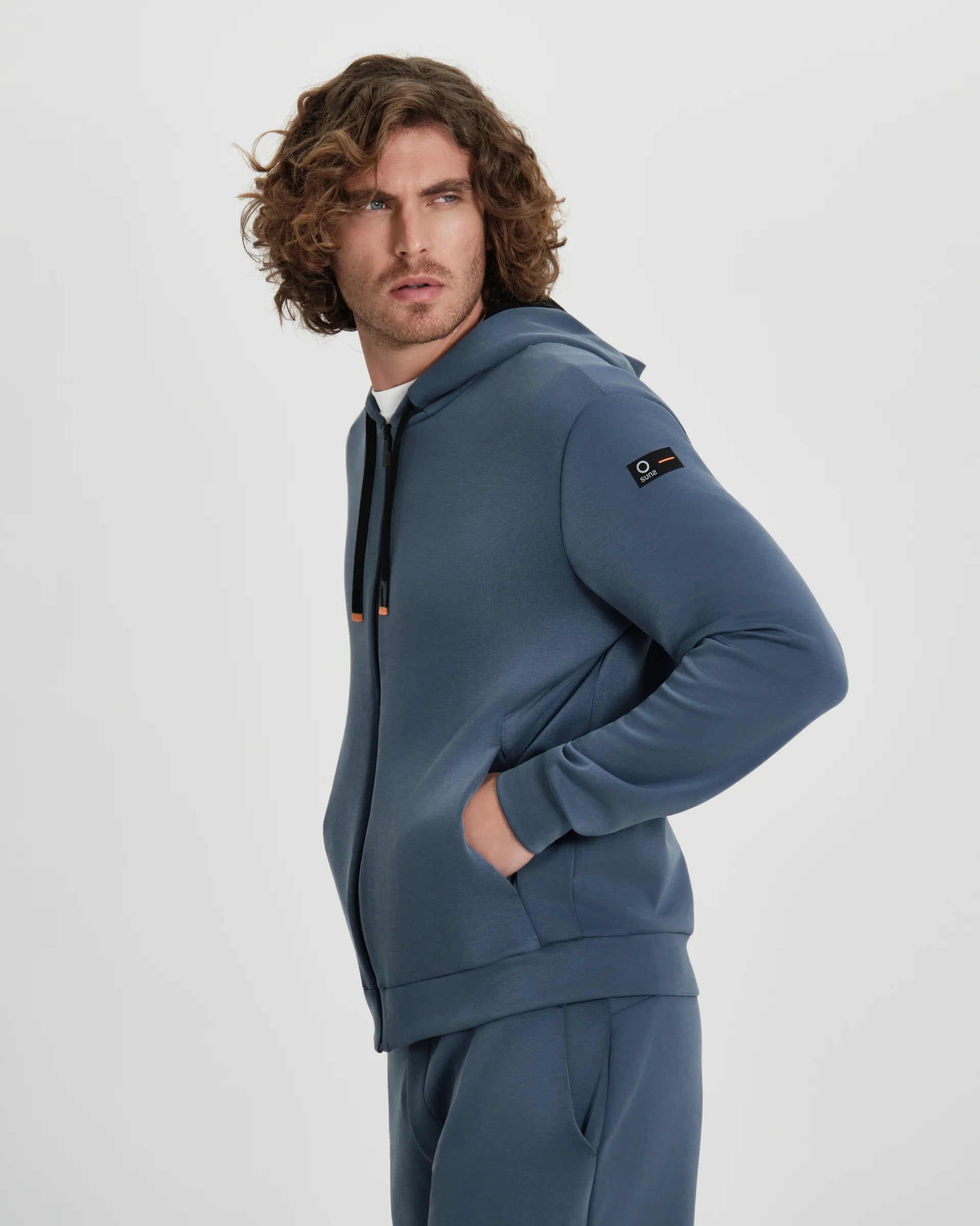 Felpa uomo Suns Boards Marzio Lux con zip e cappuccio