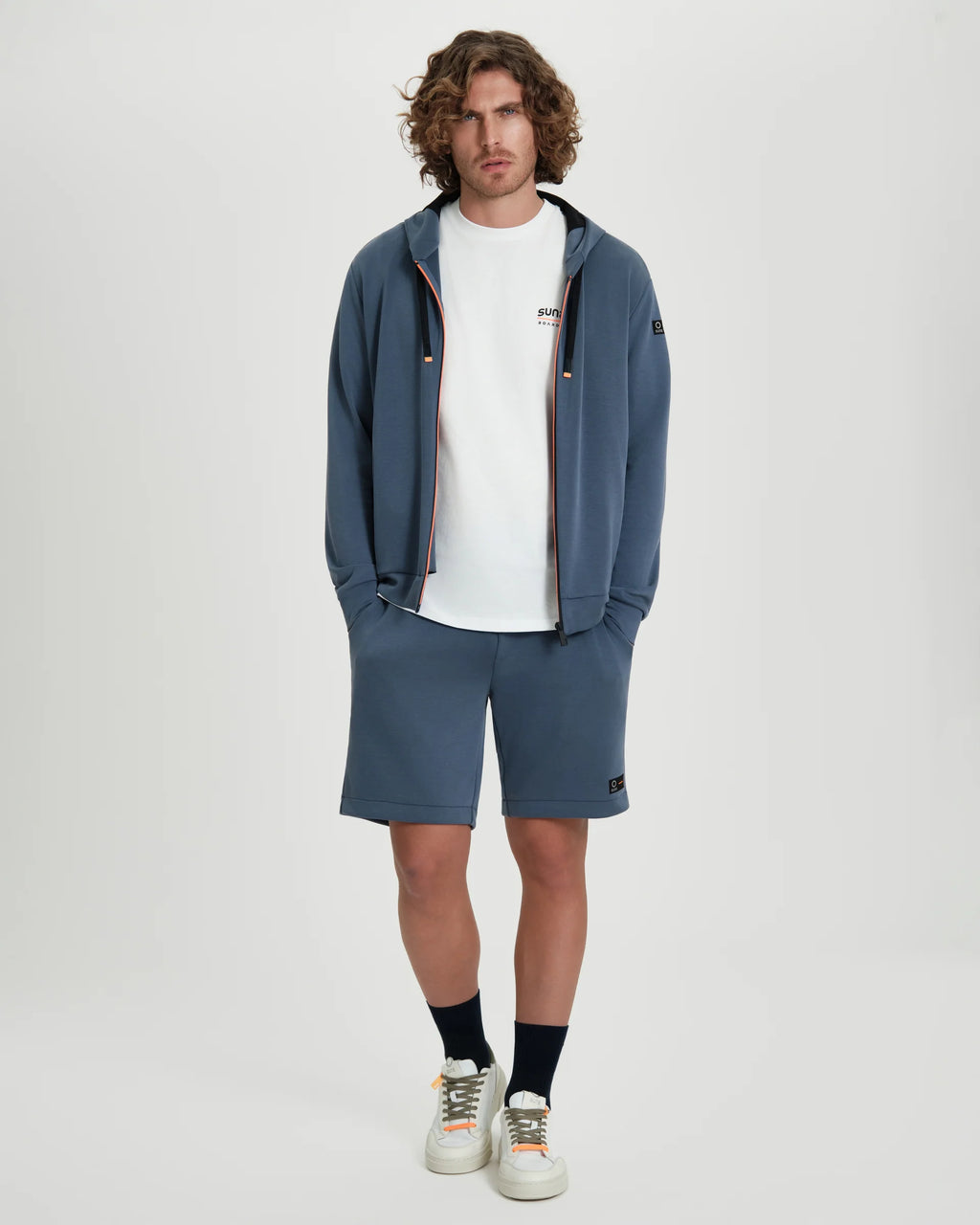 Felpa uomo Suns Boards Marzio Lux con zip e cappuccio