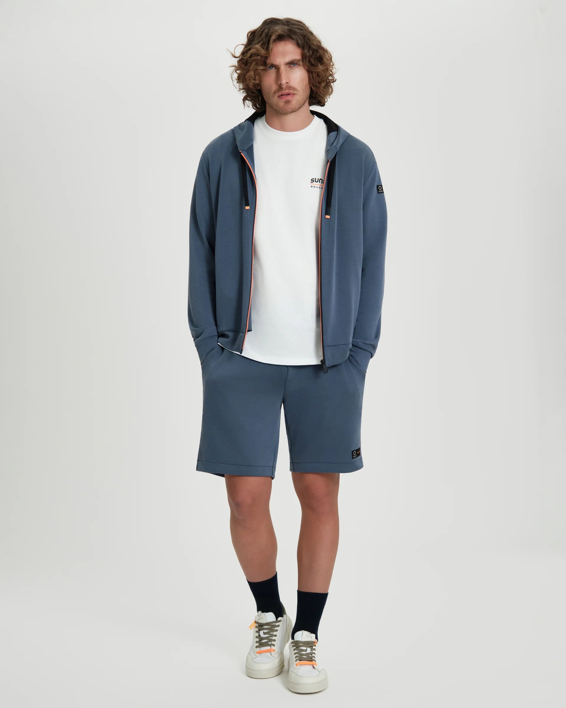 Felpa uomo Suns Boards Marzio Lux con zip e cappuccio
