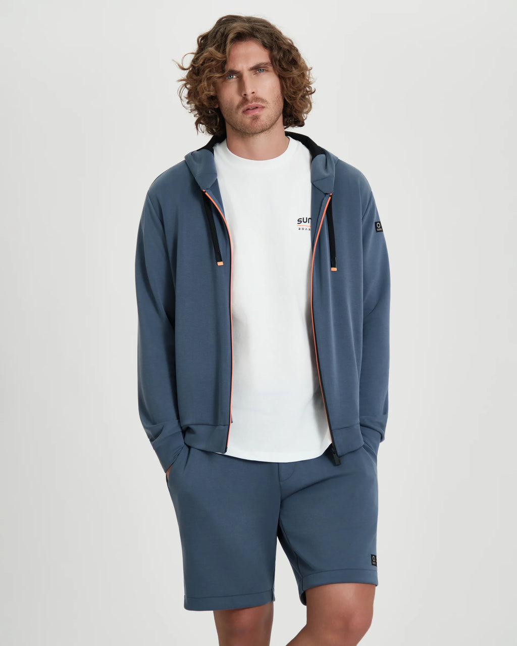Felpa uomo Suns Boards Marzio Lux con zip e cappuccio