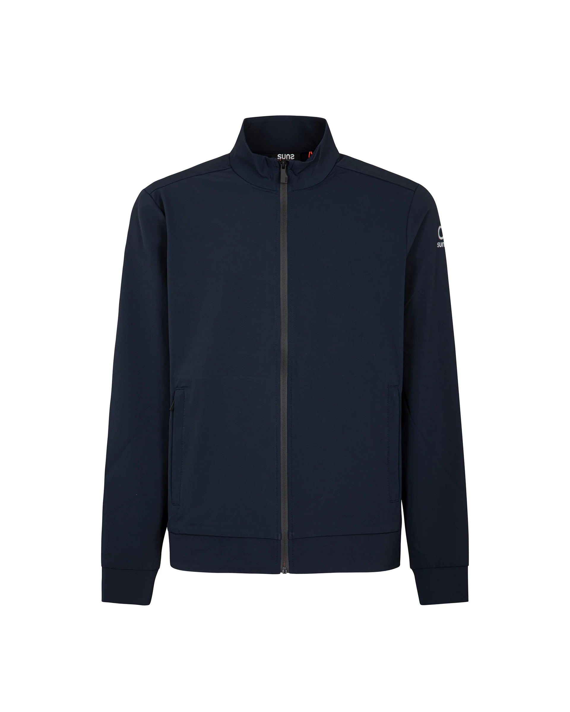 Felpa uomo Suns Boards Terri Teknik con con zip waterproof e collo alto blu