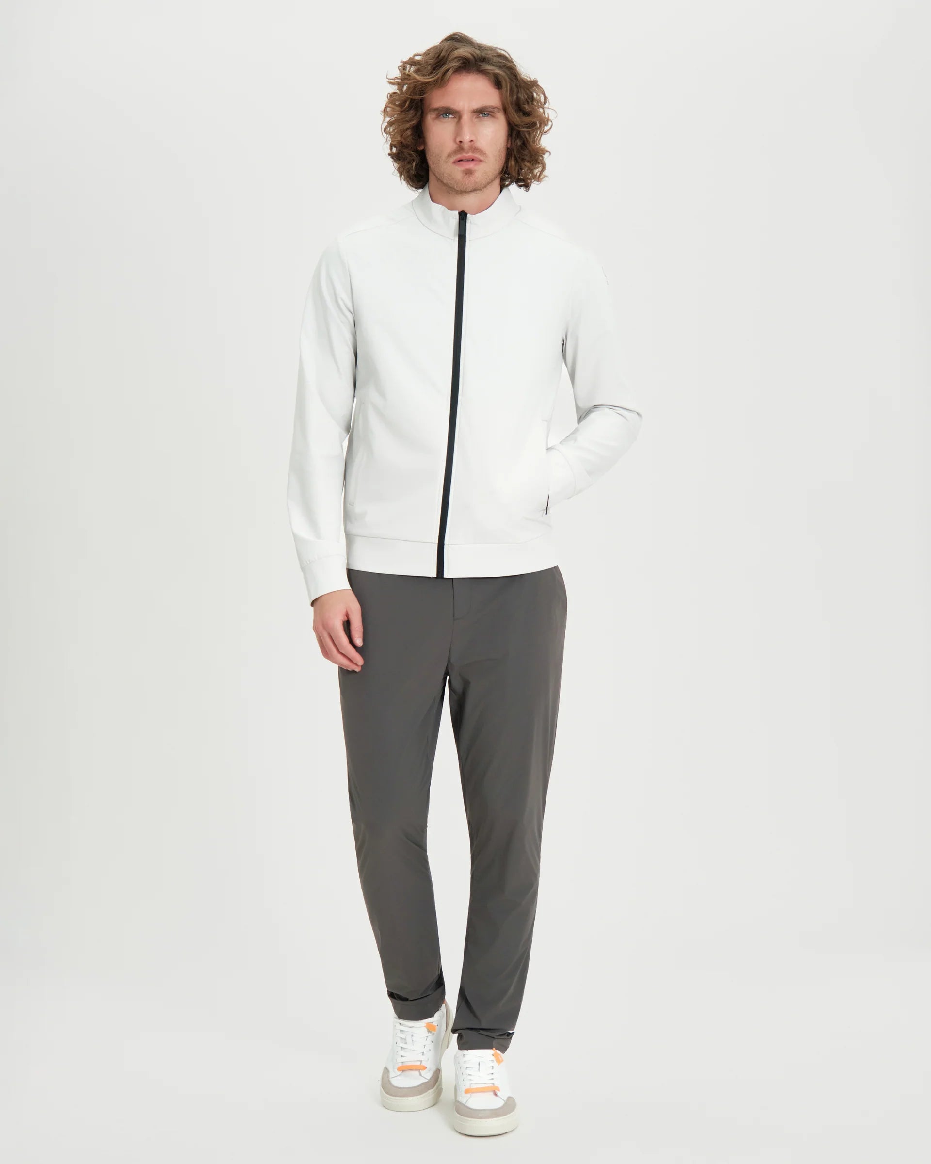 Felpa uomo Suns Boards Terri Teknik con con zip waterproof e collo alto