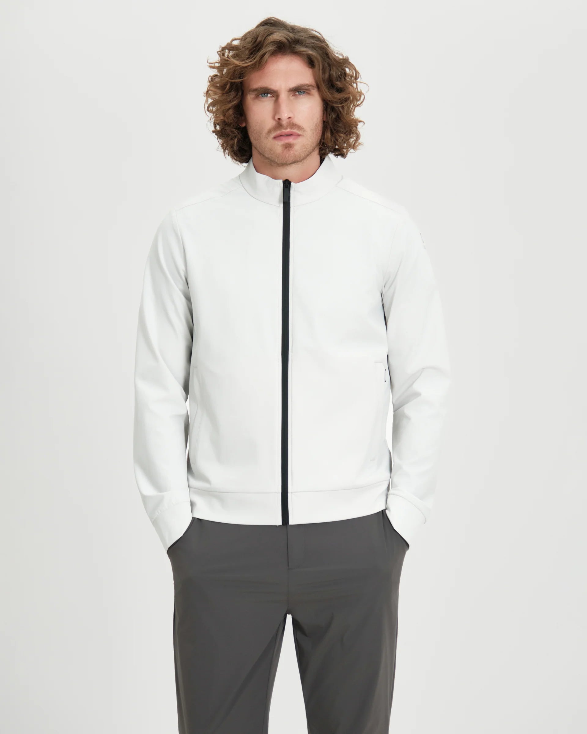 Felpa uomo Suns Boards Terri Teknik con con zip waterproof e collo alto