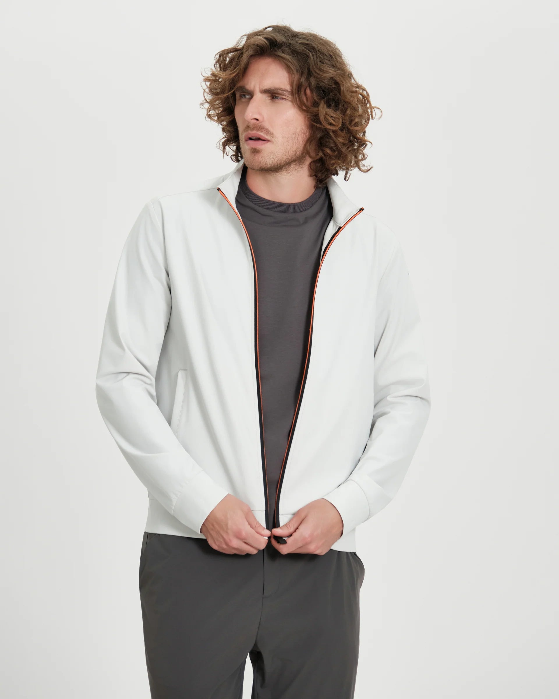 Felpa uomo Suns Boards Terri Teknik con con zip waterproof e collo alto