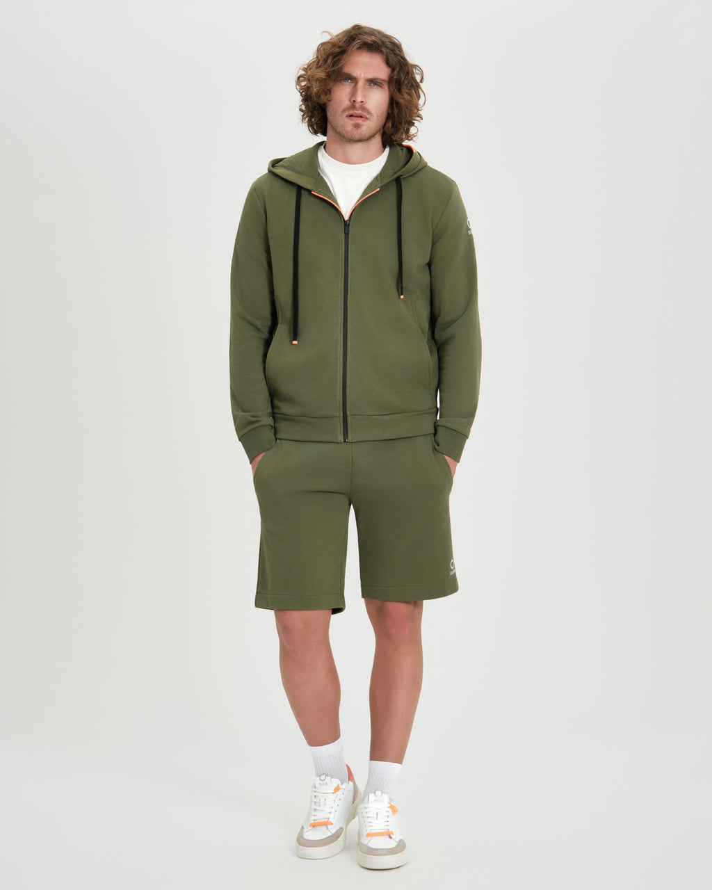 Felpa uomo Suns Boards Marzio Lux con zip e cappuccio verde
