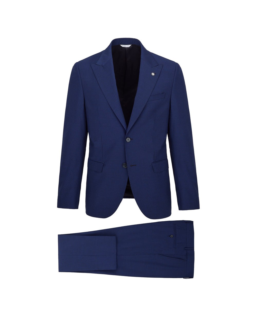 Abito slim fit in misto viscosa stretch