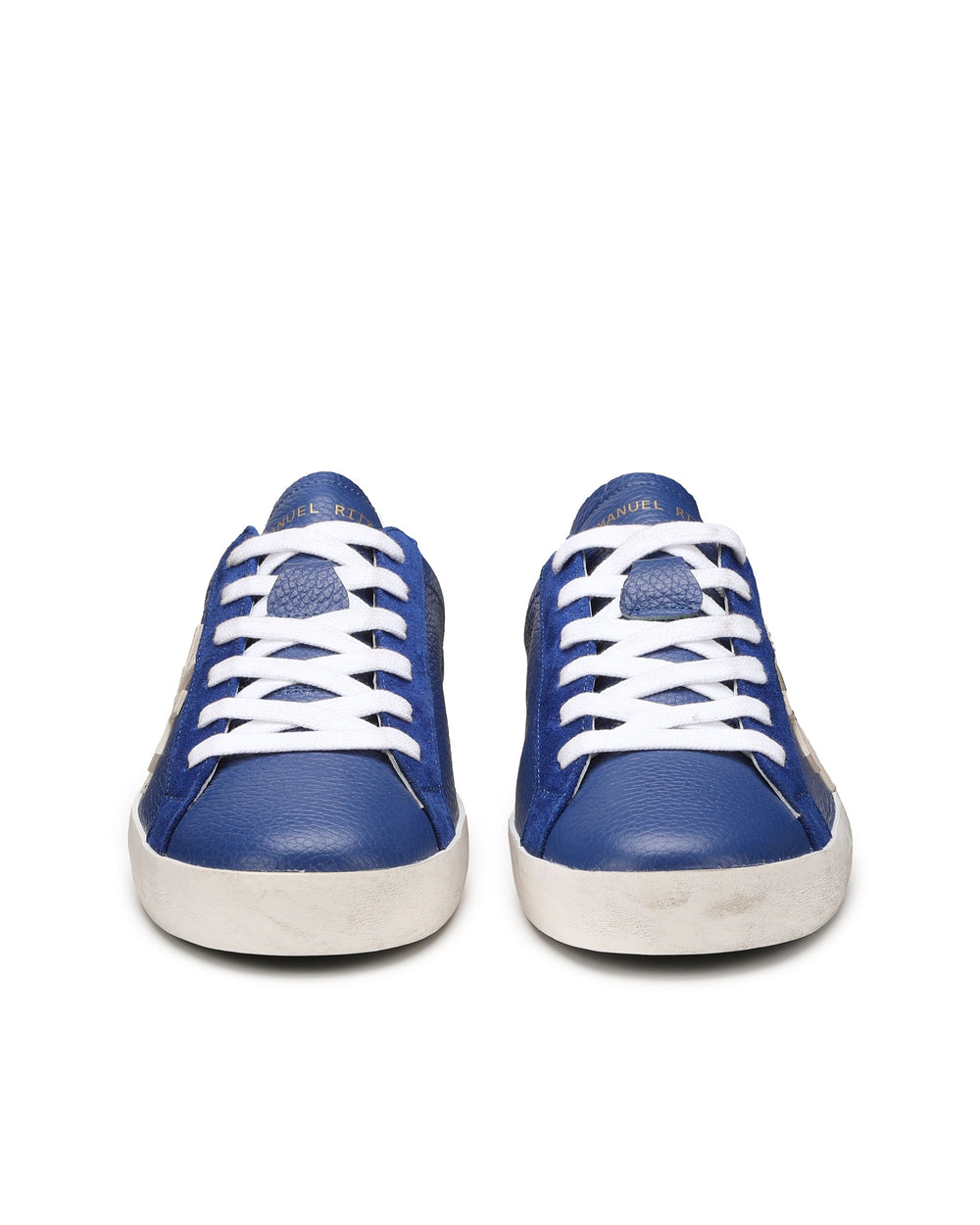 Sneakers 'don't forget to smile' azzurro