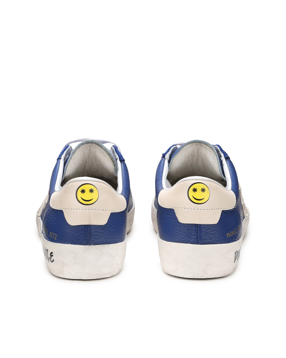 Sneakers 'don't forget to smile' azzurro