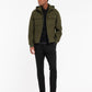 Bomber jersey accoppiato neoprene verde