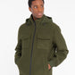 Bomber jersey accoppiato neoprene verde