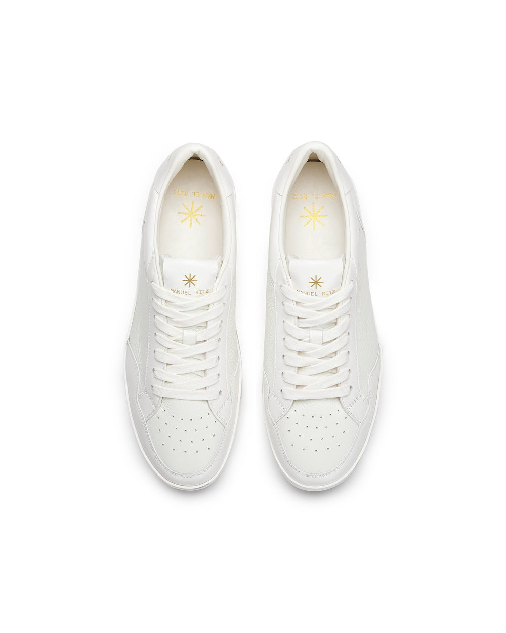 Sneakers mix pelle bianco