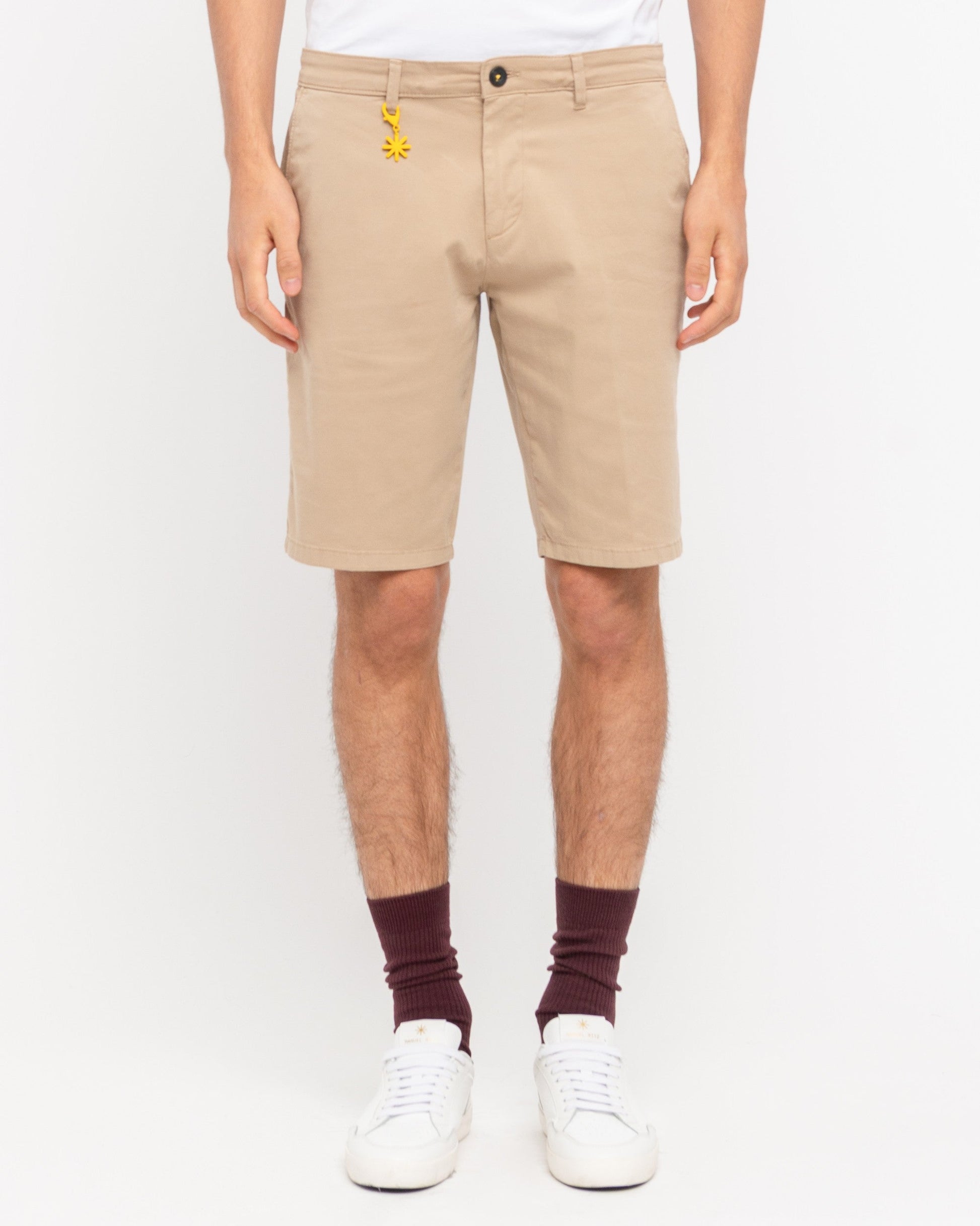 Bermuda chino cotone stretch beige