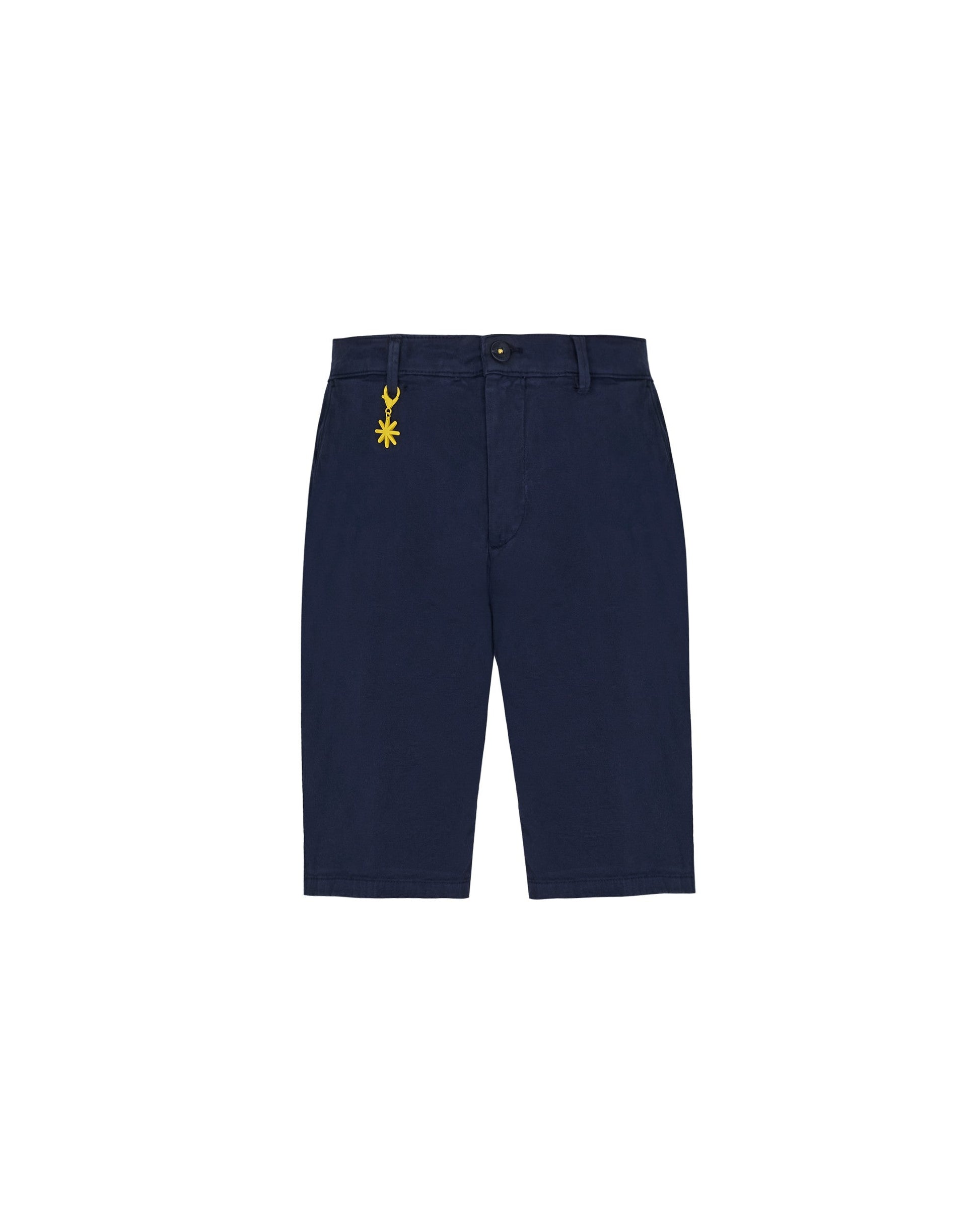 Bermuda chino cotone stretch blu