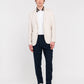Giacca nuvola punto milano stretch beige
