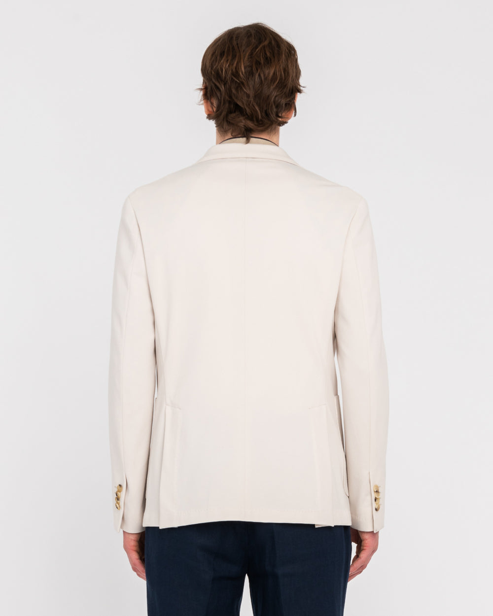 Giacca nuvola punto milano stretch beige