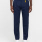 Pantalone doppia pinces fresco di lana stretch blu