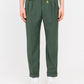 Pantalone doppia pinces fresco di lana stretch verde