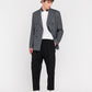 Pantalone doppia pinces fresco di lana stretch nero